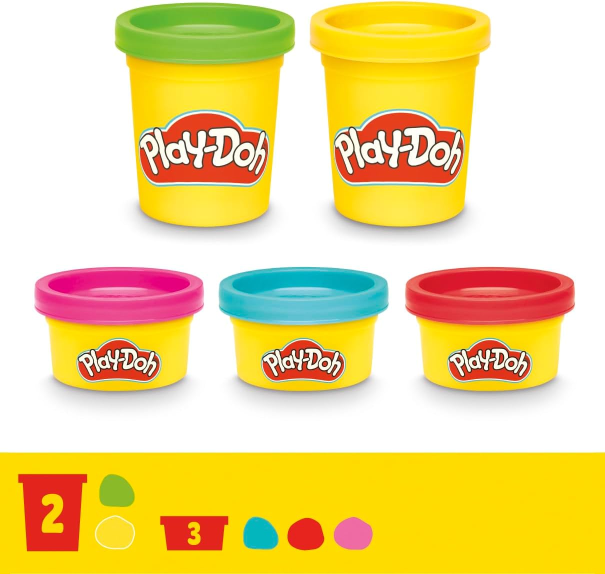 Play-Doh Swirlin‘ Smoothies Spielzeugmixer-Spielset, Kinderspielküchenset mit 5 Farben ab 3 Jahren