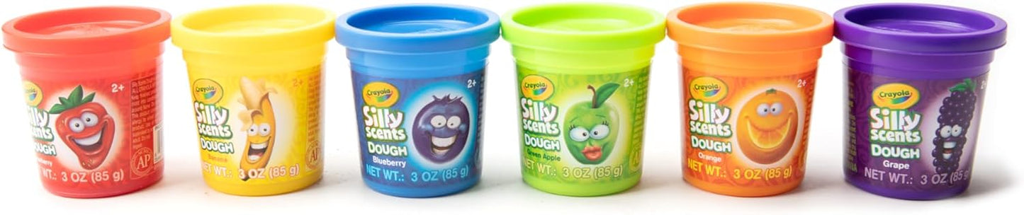 Crayola Silly Scents Spielknete, 48er-Pack, duftende und neonfarbene Modelliermasse für Kinder, ungiftiges Partygeschenk-Set für Kinder ab 3 Jahren