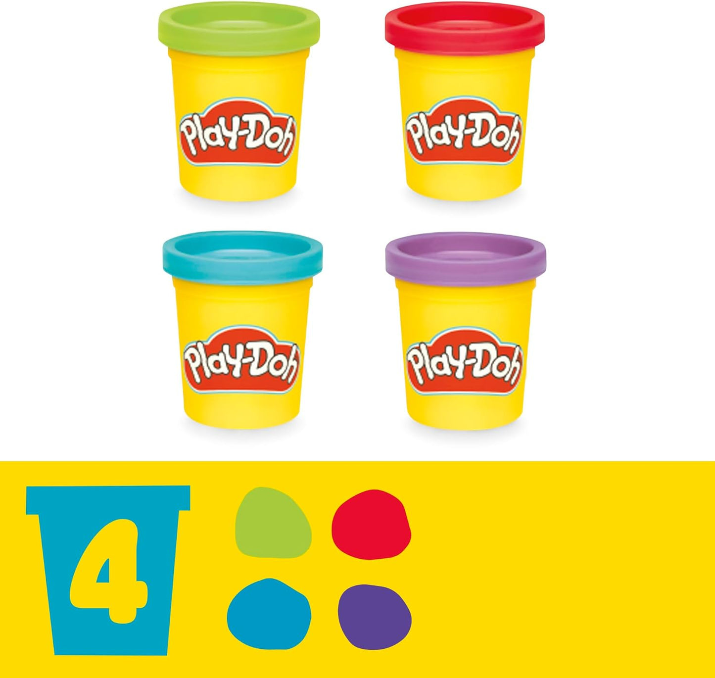 Play-Doh Fold & Go Spielmatten-Starterset Tragbares Kunst- und Bastelset für Kinder ab 3 Jahren