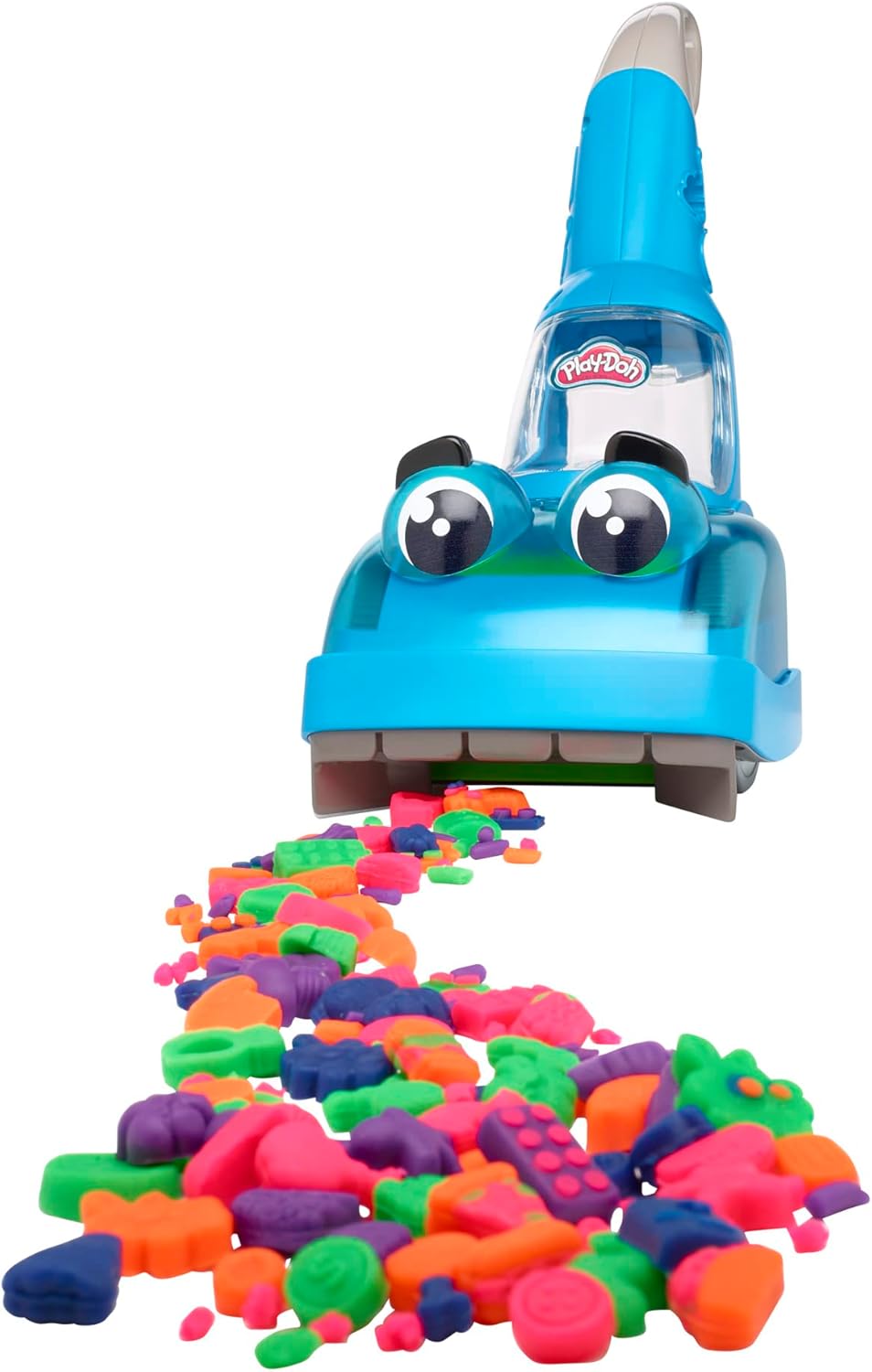 Play-Doh Zoom Zoom Staubsauger-Spielzeug für Kinder, Reinigungs- und Kunstset mit 6 Zubehörteilen und 5 Play-Doh-Farben ab 3 Jahren