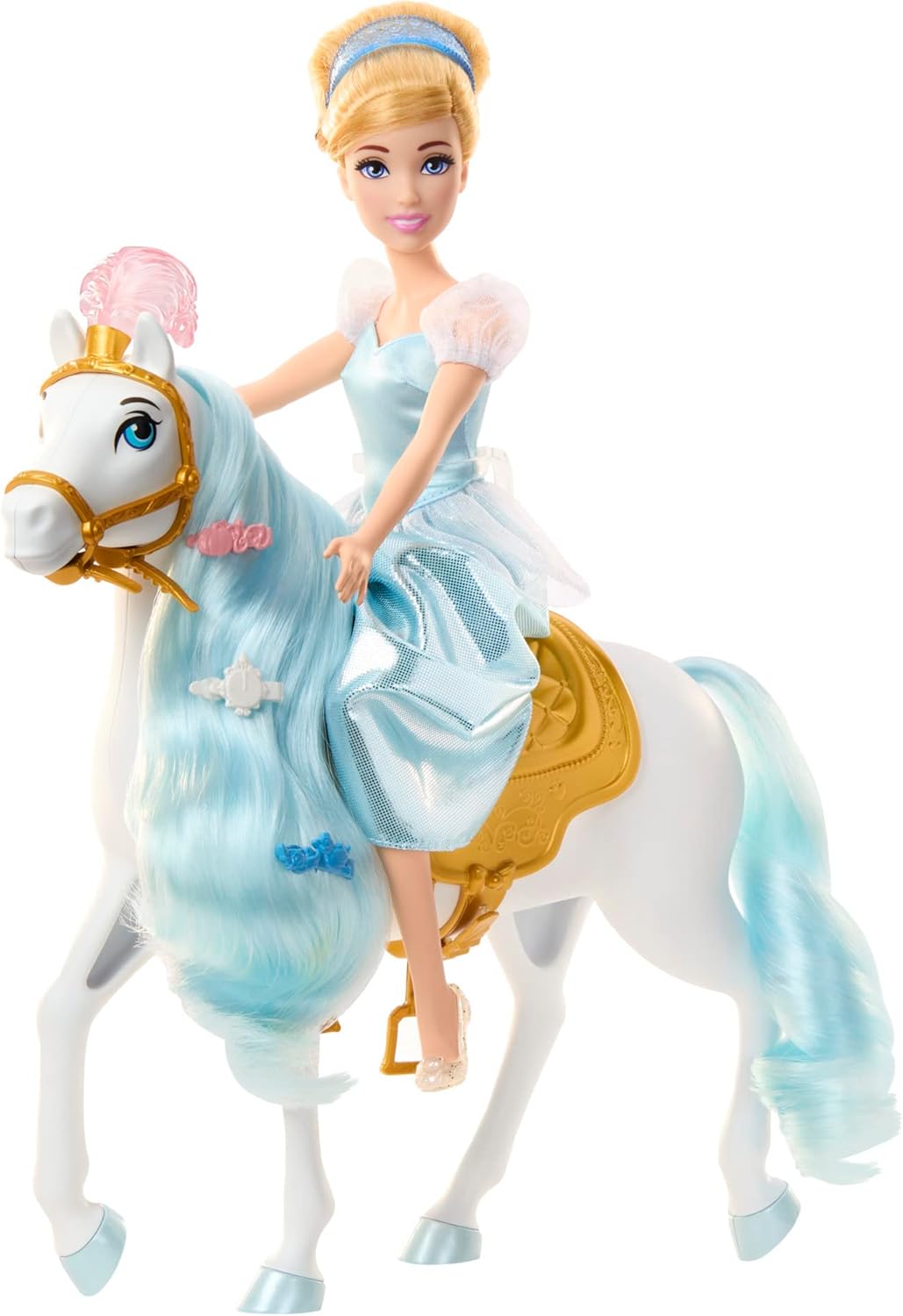 Disney Princess Cinderella Puppen- und Pferdeset, inspiriert von Disneys Cinderella ab 3 Jahren