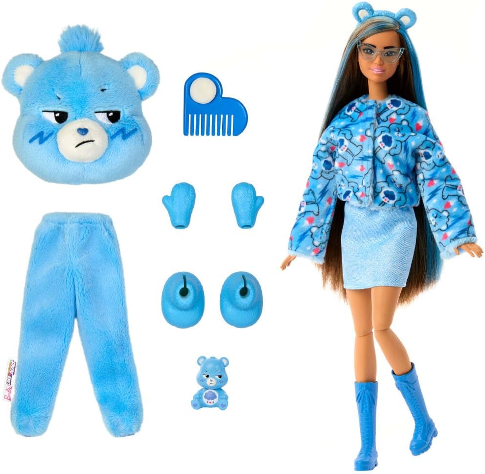 Barbie Cutie Reveal Care Bears-Serie – Grumpy Bear Edition