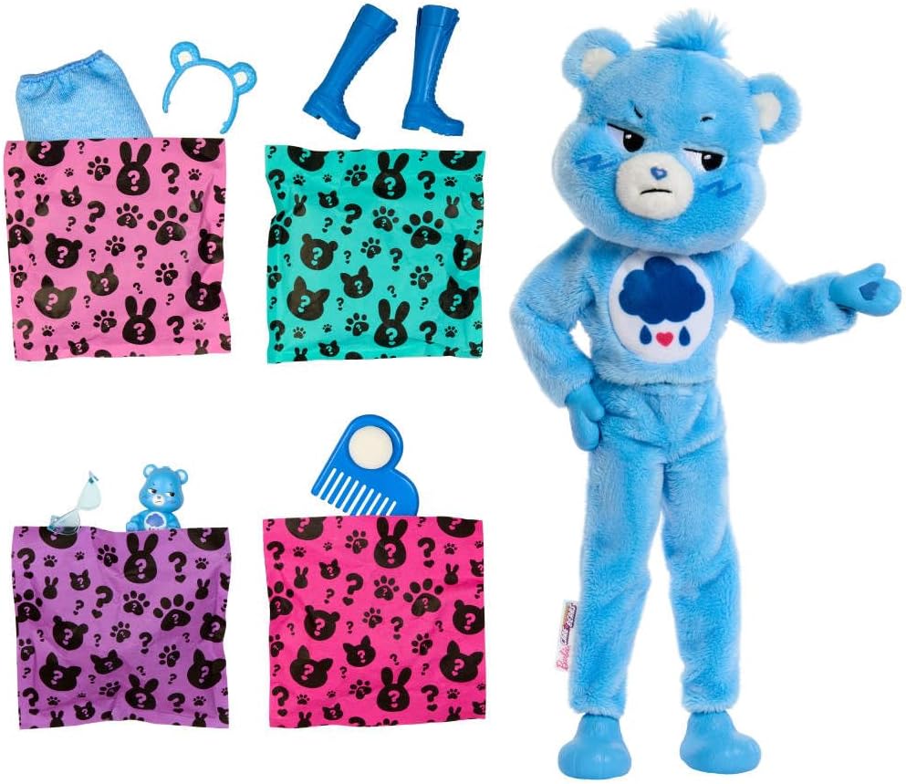 Barbie Cutie Reveal Care Bears-Serie – Grumpy Bear Edition
