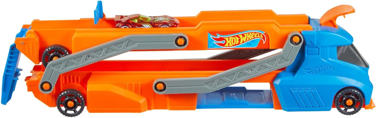 Hot Wheels City Speed ​​Track Transporter con 30 piste da corsa e auto