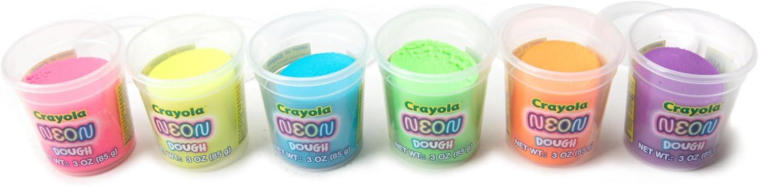Crayola Silly Scents Spielknete, 48er-Pack, duftende und neonfarbene Modelliermasse für Kinder, ungiftiges Partygeschenk-Set für Kinder ab 3 Jahren