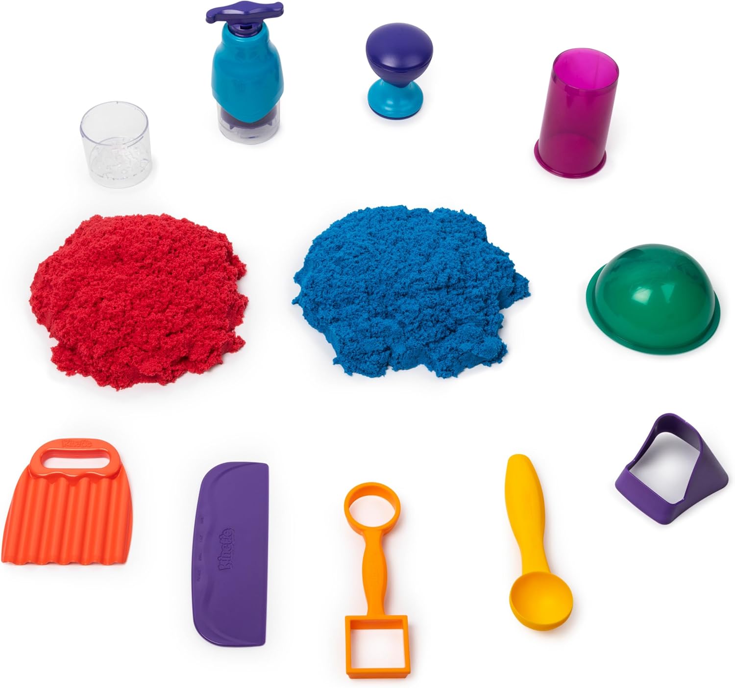 Kinetic Sand, Set Sandisficante con 907 g di sabbia e 10 strumenti