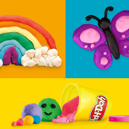 Play-Doh Modelliermasse, 10er-Packung in verschiedenen Farben, ungiftig, 57 g