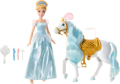 Disney Princess Cinderella Puppen- und Pferdeset, inspiriert von Disneys Cinderella ab 3 Jahren