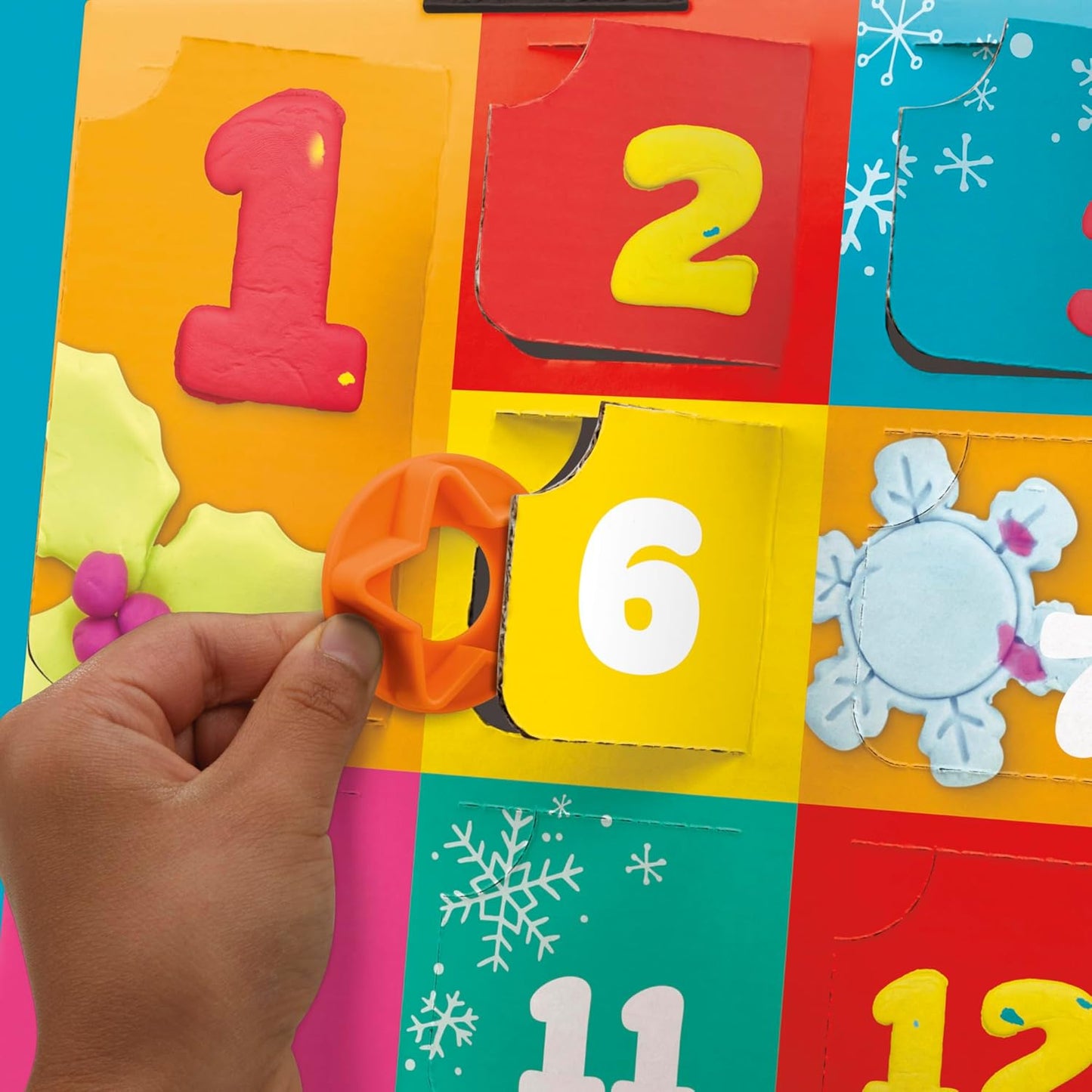 Play-Doh Feiertags-Adventskalender, 24-Tage-Countdown mit Überraschungsgeschenken ab 3 Jahren