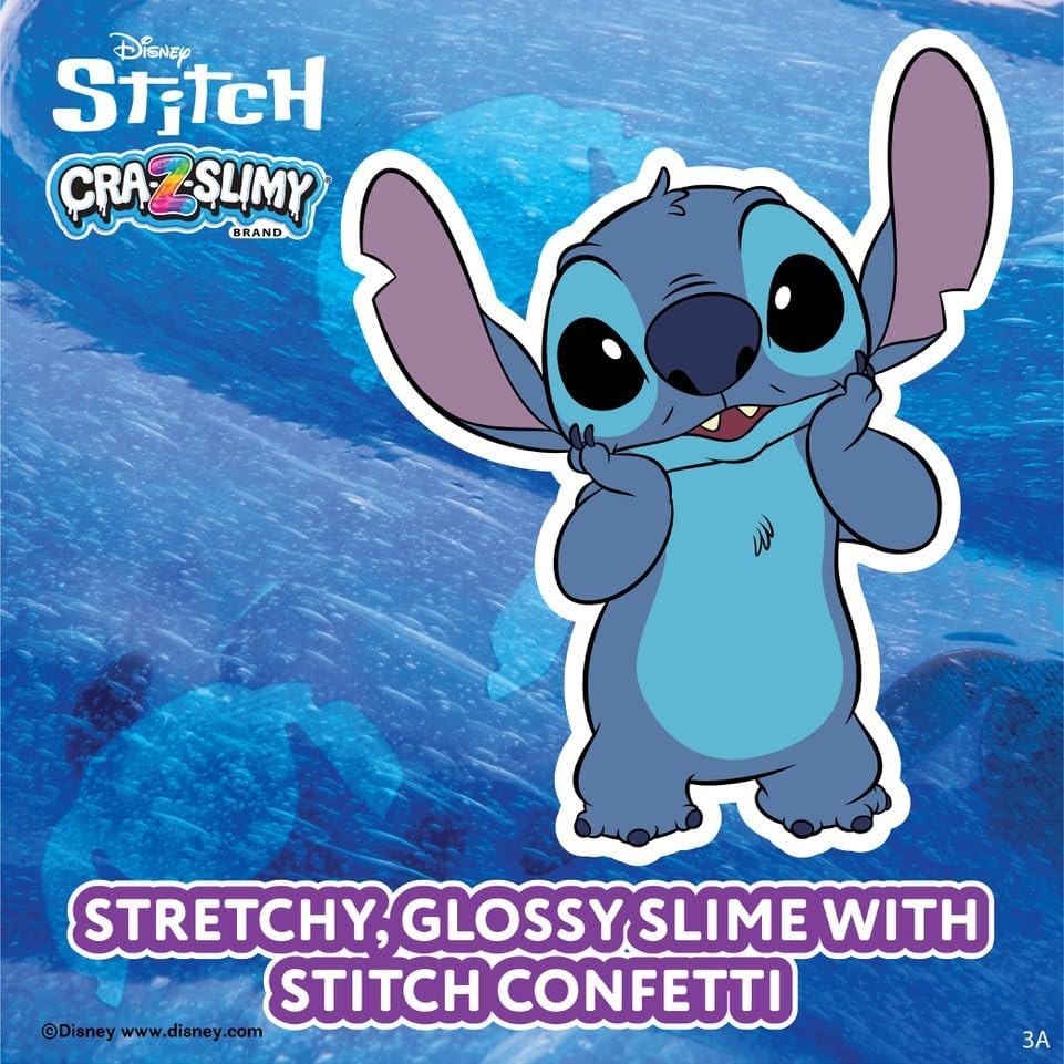 CRA-Z-Slimy Disney Stitch Schleimspielzeug, superweiches, ungiftiges sensorisches Spielzeug für Kinder ab 6 Jahren, Lilo & Stitch-Geschenk