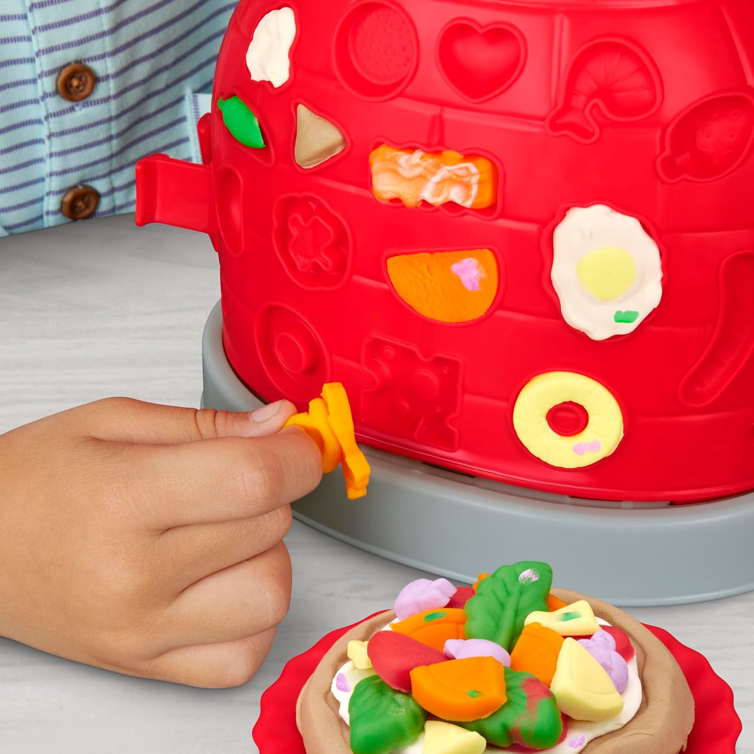 Play-Doh Kitchen Creations Pizzaofen-Spielset Rollenspiel Pizzabäcker Kinder-Kunst- und Bastelspielzeug für Kinder ab 3 Jahren