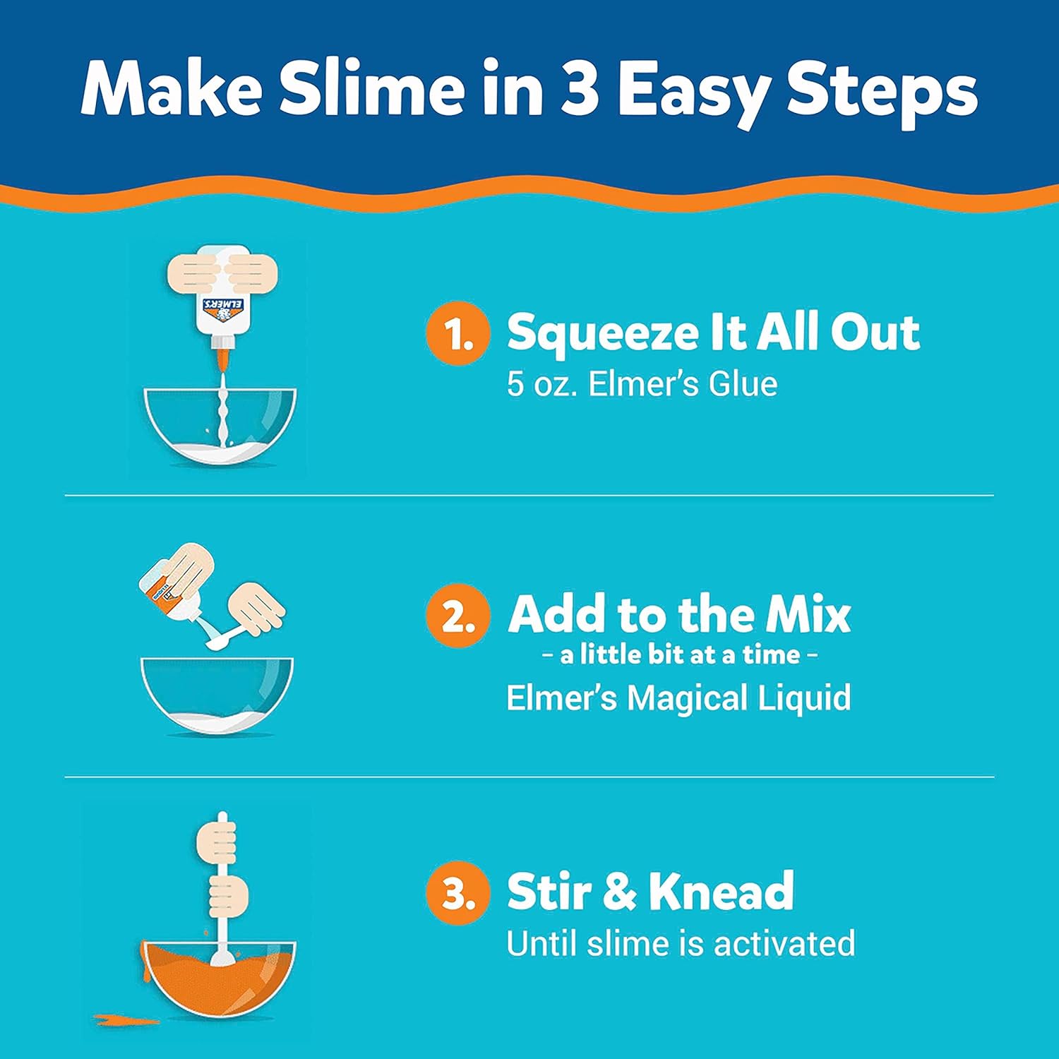 Elmer's Celebration Slime Kit 10-teiliges Komplettset mit metallischen, leuchtenden, glitzernden, farbwechselnden und knusprigen Effekten, sicher, waschbar, ungiftig, ab 6 Jahren