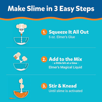 Elmer's Celebration Slime Kit 10-teiliges Komplettset mit metallischen, leuchtenden, glitzernden, farbwechselnden und knusprigen Effekten, sicher, waschbar, ungiftig, ab 6 Jahren