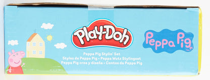 Play-Doh Peppa Pig Stylin' Set Peppa Pig Playset avec 9 canettes et 11 outils, jouet d'art et d'artisanat pour enfants à partir de 3 ans