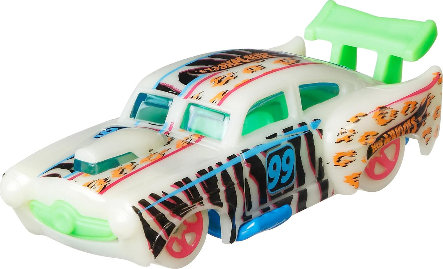 Veicoli Hot Wheels Monster Truck che si illuminano al buio, confezione da 10