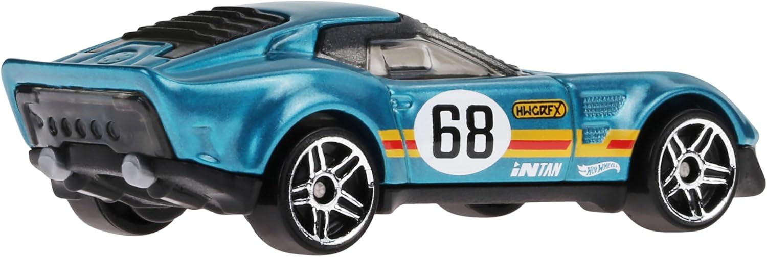 Hot Wheels 10er-Pack Rennwagen mit lizenzierten Modellen und Originalen