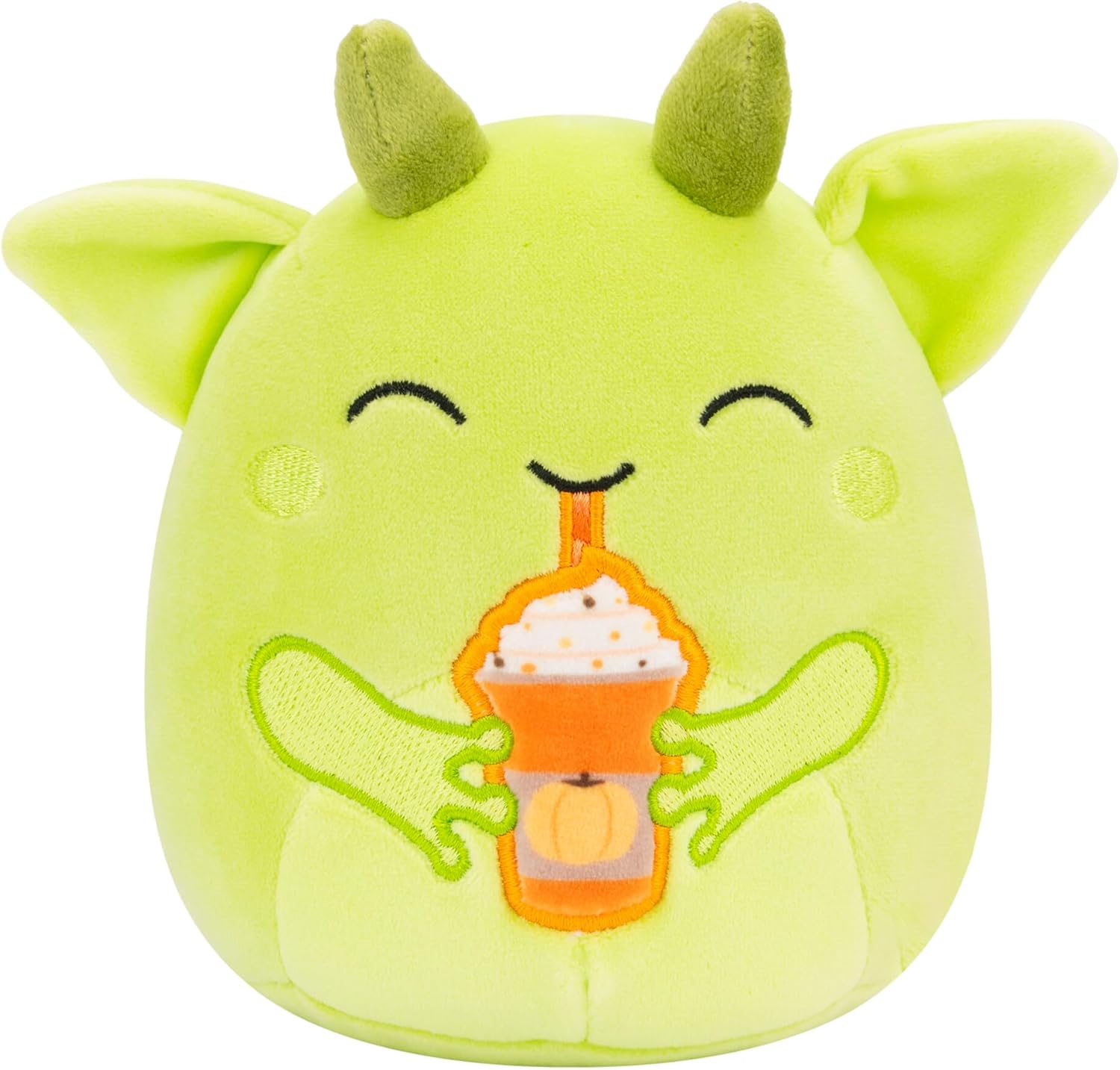 Squishmallows Micromallows Halloween 4er-Pack – Gabin Pumpkin Axolotl, Fitzy Goblin Holding Latte, Malcolm Bat Mushroom, Ms. K Purple Clown