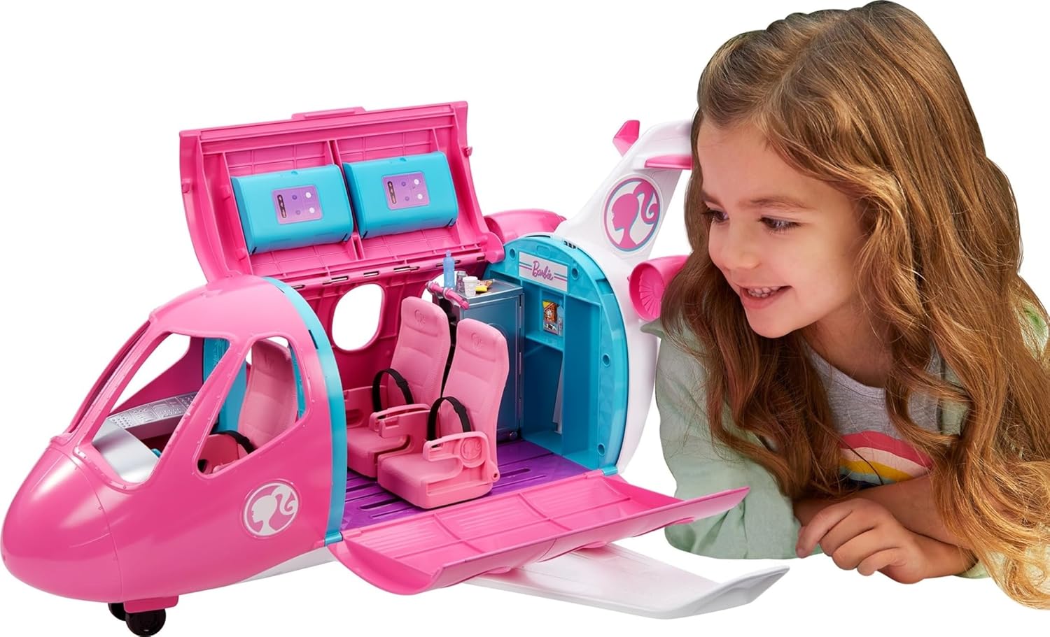 Barbie Dreamplane Playset Avion jouet avec plus de 15 accessoires, à partir de 3 ans