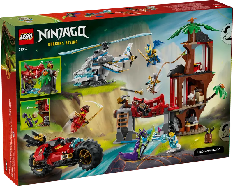 Bataille de cabane dans les arbres avec un véhicule ninja (71857)