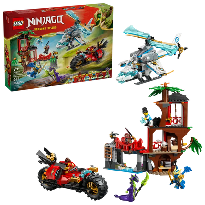 Bataille de cabane dans les arbres avec un véhicule ninja (71857)