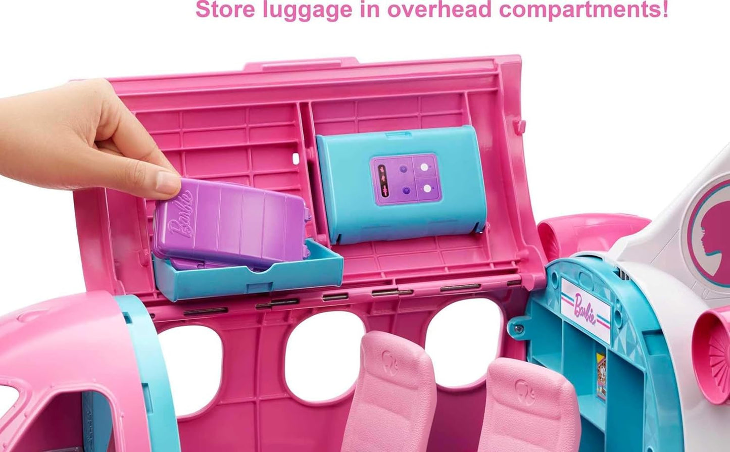 Barbie Dreamplane Playset Avion jouet avec plus de 15 accessoires, à partir de 3 ans