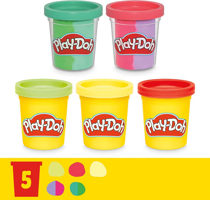 Play-Doh Blooming Flower Garden Spielset, von der Natur inspiriertes Kunst- und Bastelspielzeug für Kinder ab 3 Jahren