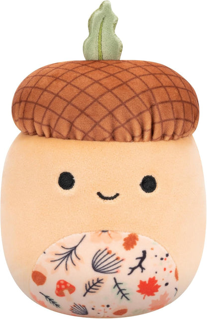 Squishmallows Micromallows Harvest Confezione da 4 – Hans Hedgehog, Mac Acorn, Misha Candle, Rocky Raccoon