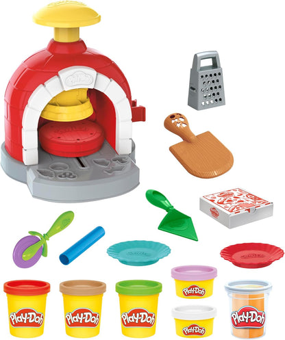 Play-Doh Kitchen Creations Pizzaofen-Spielset Rollenspiel Pizzabäcker Kinder-Kunst- und Bastelspielzeug für Kinder ab 3 Jahren