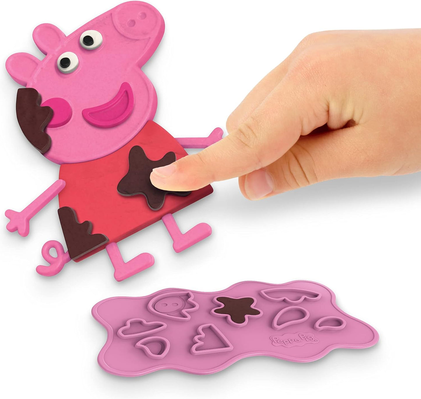 Play-Doh Peppa Pig Stylin' Set Peppa Pig Playset avec 9 canettes et 11 outils, jouet d'art et d'artisanat pour enfants à partir de 3 ans