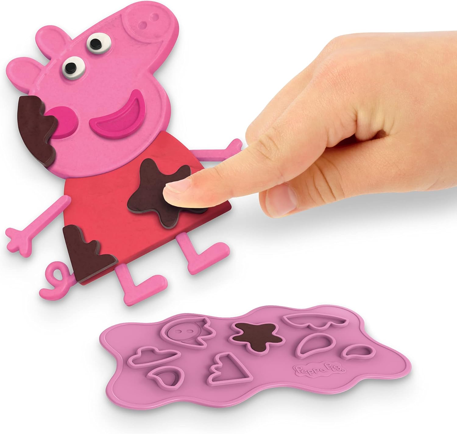 Play-Doh Peppa Pig Stylin' Set Peppa Pig Playset avec 9 canettes et 11 outils, jouet d'art et d'artisanat pour enfants à partir de 3 ans