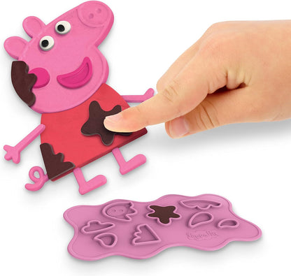 Play-Doh Peppa Pig Stylin' Set Peppa Pig Playset avec 9 canettes et 11 outils, jouet d'art et d'artisanat pour enfants à partir de 3 ans