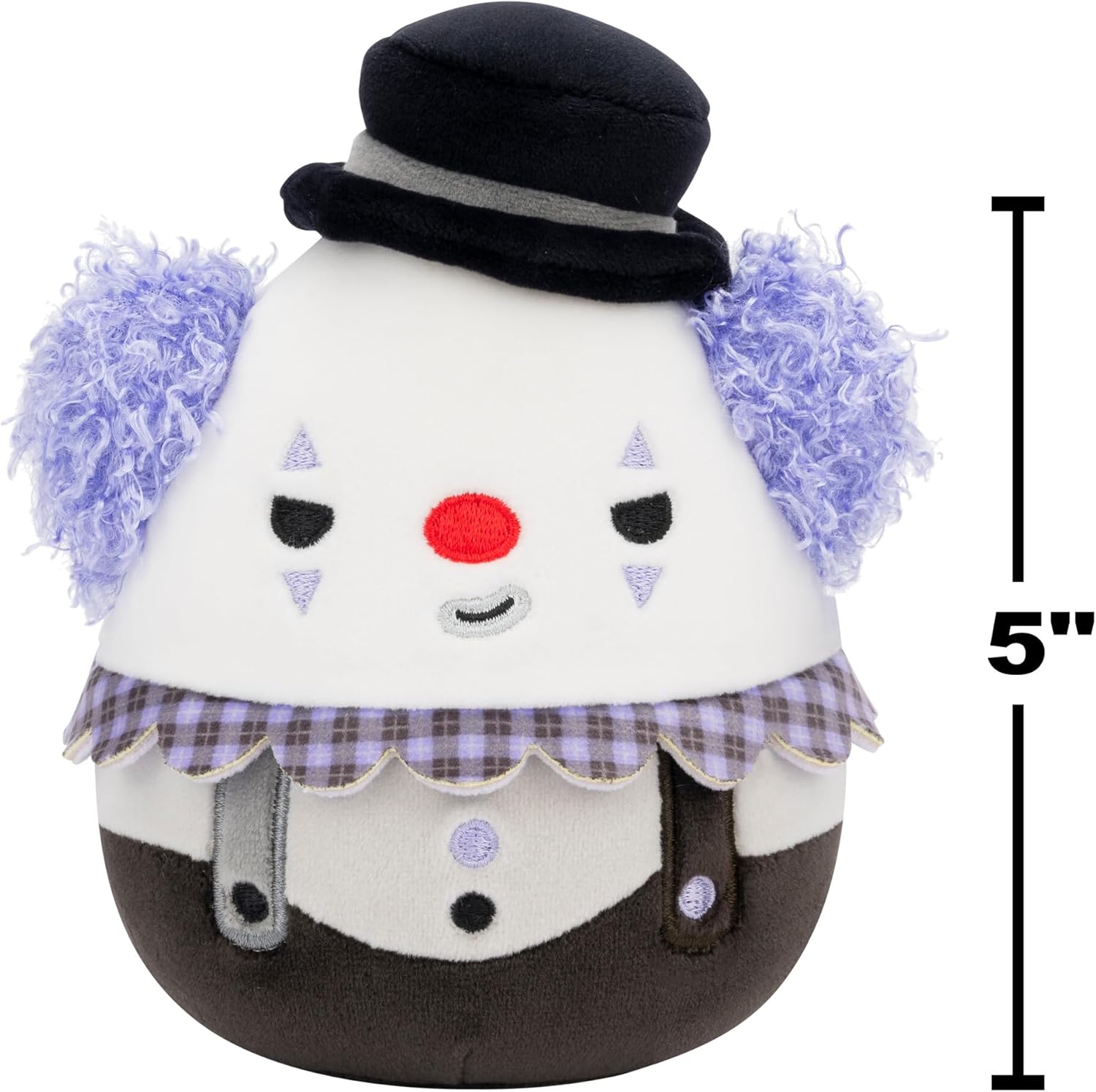 Squishmallows Micromallows Halloween 4er-Pack – Gabin Pumpkin Axolotl, Fitzy Goblin Holding Latte, Malcolm Bat Mushroom, Ms. K Purple Clown