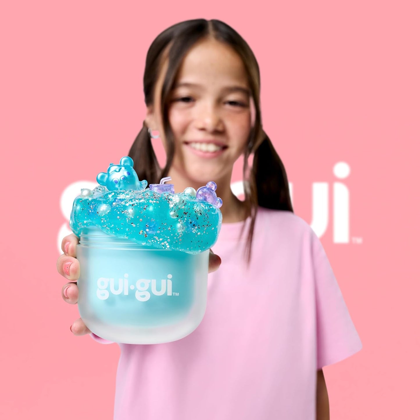 Gui Gui Scented Shimmer Deluxe Duo Pack, 2 schillernde Schleime, 5-stufige DIY-Anpassung, wiederverwendbarer Behälter, ASMR-Erlebnis