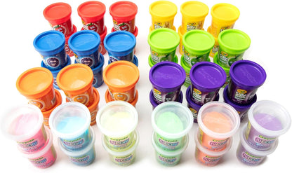 Crayola Silly Scents Spielknete, 48er-Pack, duftende und neonfarbene Modelliermasse für Kinder, ungiftiges Partygeschenk-Set für Kinder ab 3 Jahren