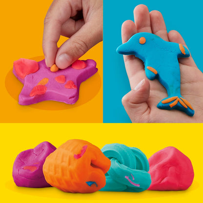 Play-Doh Fun Tub-Set mit 19 Zubehörteilen, 5 Farben und wiederverwendbarem Aufbewahrungsbehälter ab 3 Jahren