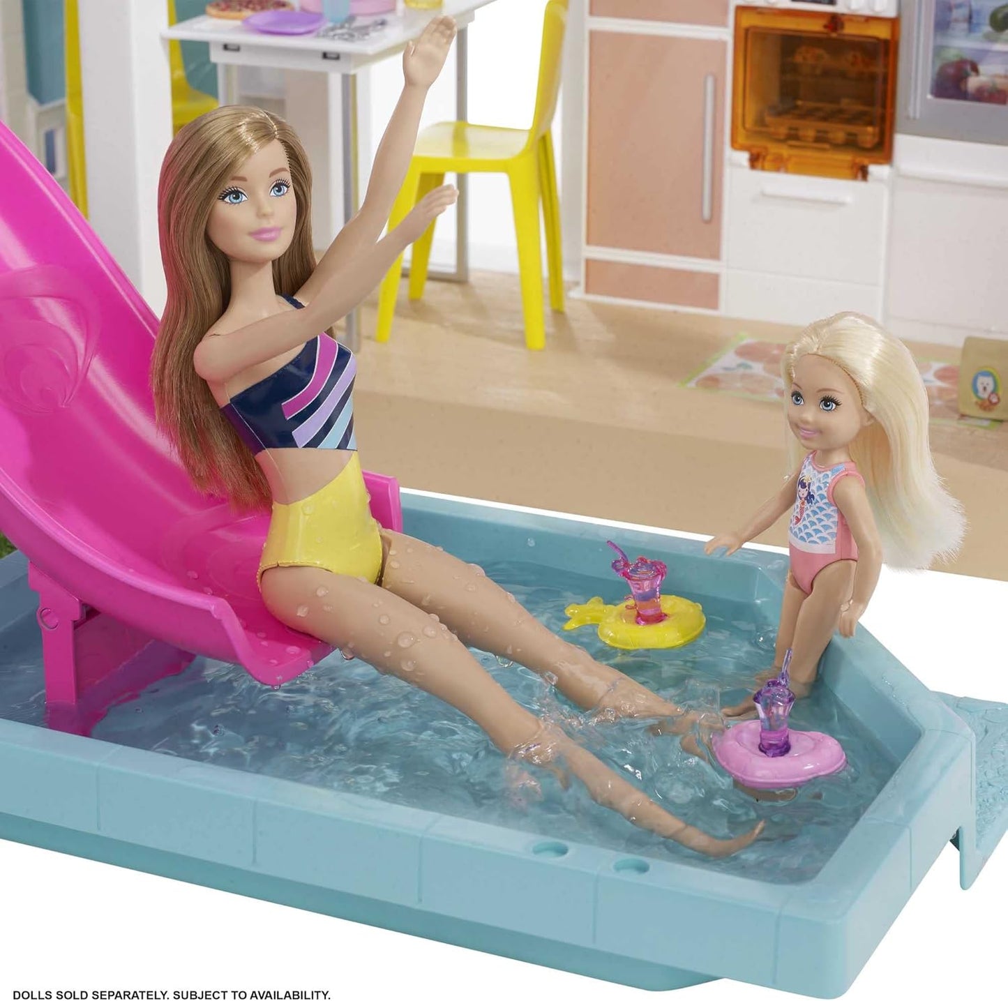 Barbie – DreamHouse XL – Puppenhaus mit über 75 Zubehörteilen und rollstuhlgerechtem Aufzug