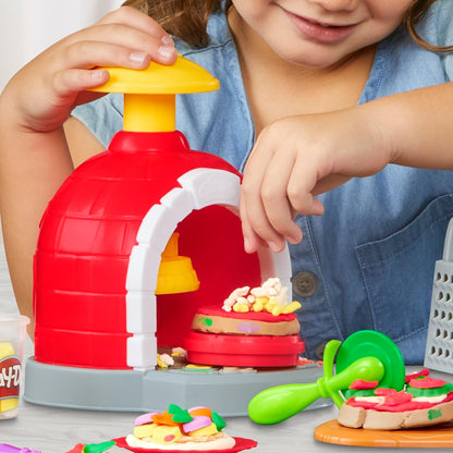 Play-Doh Kitchen Creations Pizzaofen-Spielset Rollenspiel Pizzabäcker Kinder-Kunst- und Bastelspielzeug für Kinder ab 3 Jahren