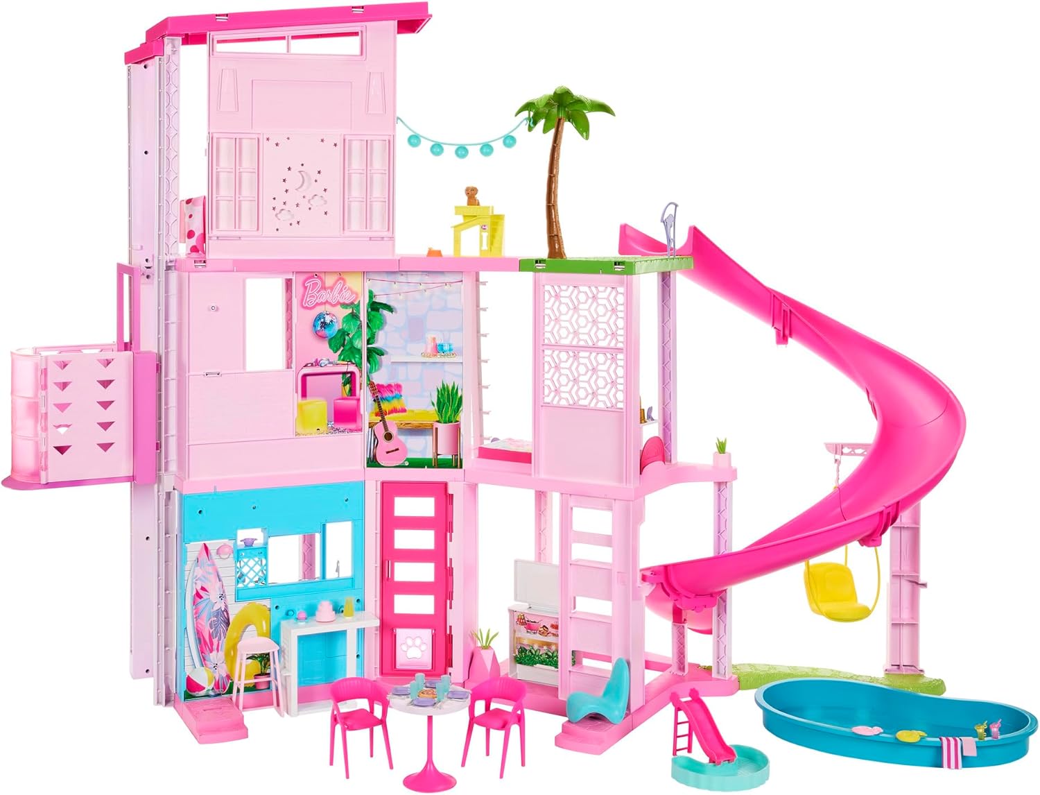 Barbie - Dream House XL - Maison de poupée Pool Party avec plus de 75 accessoires