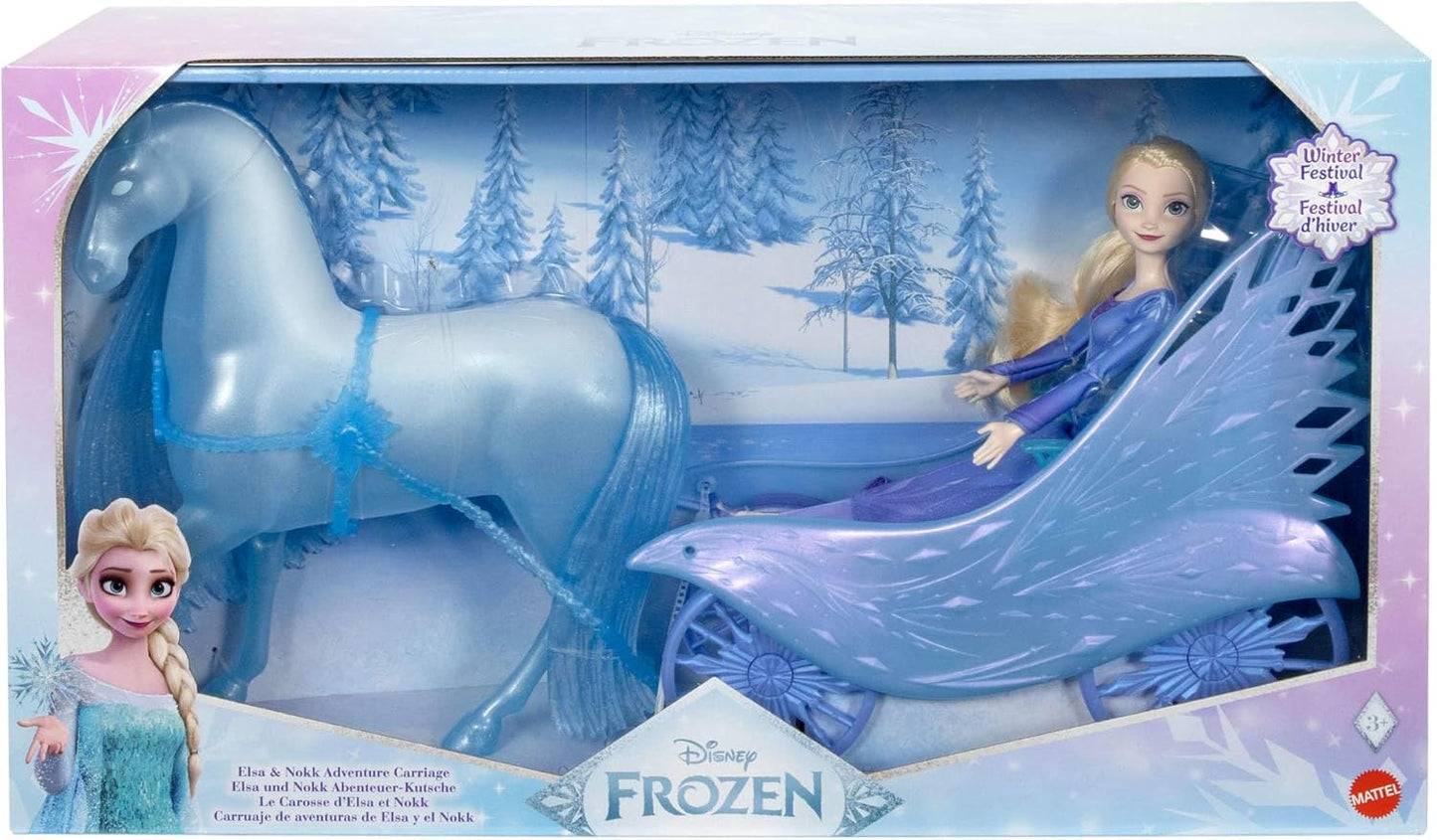 Disney Frozen Winter Festival Elsa & Nokk Abenteuerwagen-Set, inspiriert von Disneys Frozen-Serie, ab 3 Jahren