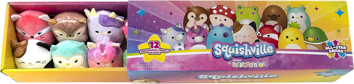 Squishmallows Micromallows All-Star Squad – 12 Fanfavoriten, darunter Hans, Cam, Malcolm, Avery und mehr