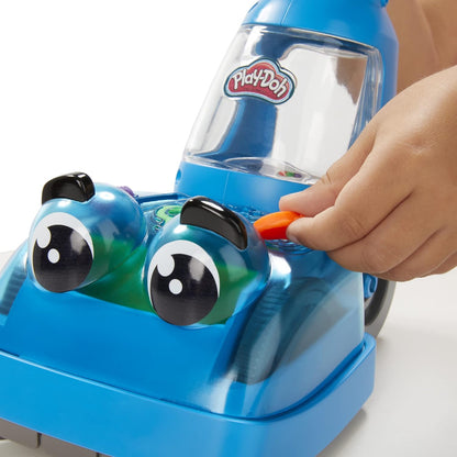 Play-Doh Zoom Zoom Staubsauger-Spielzeug für Kinder, Reinigungs- und Kunstset mit 6 Zubehörteilen und 5 Play-Doh-Farben ab 3 Jahren
