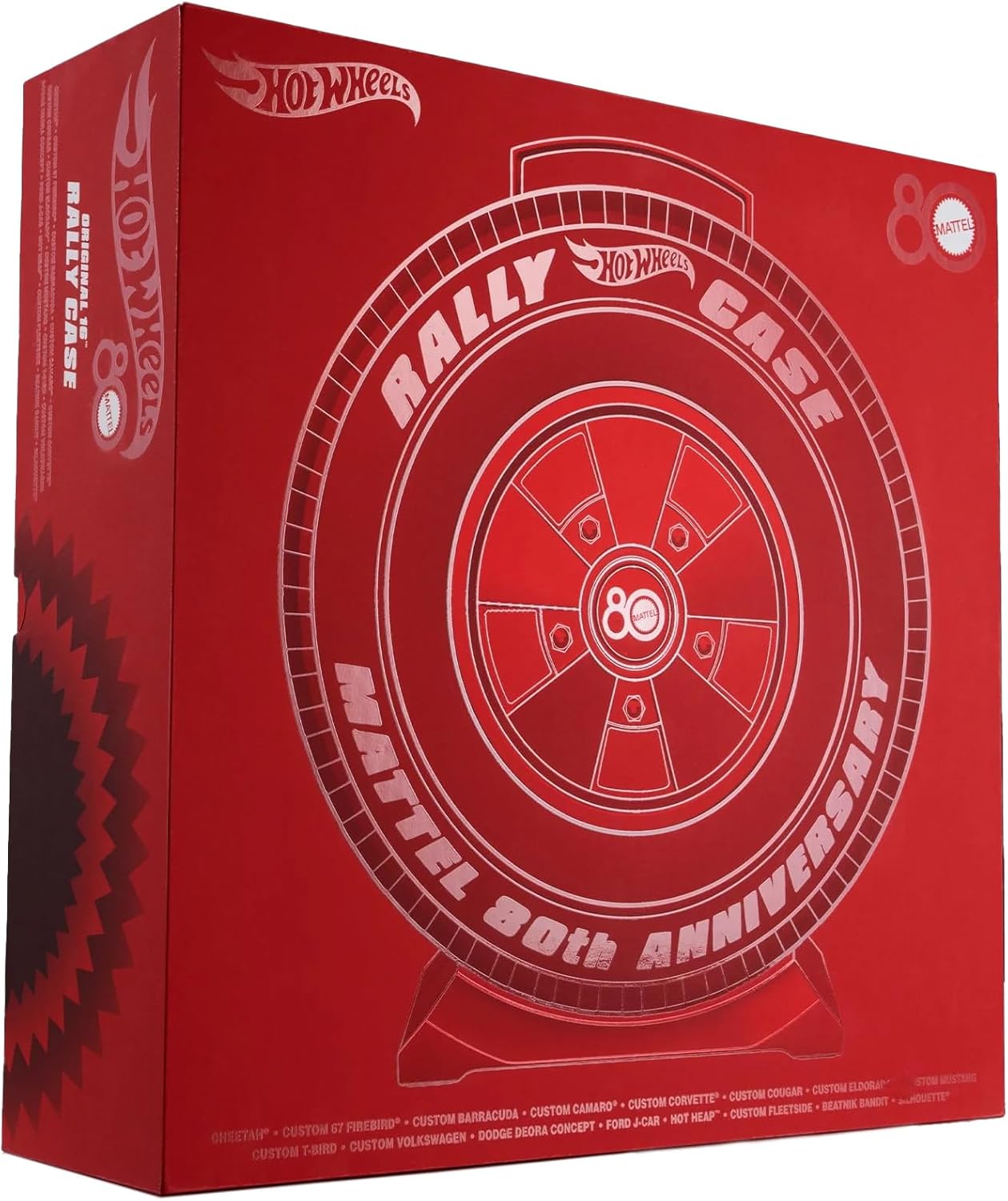 Mattel 80e anniversaire Hot Wheels Original 16 Rally Case Set – RLC exclusif (limité à 4 000)