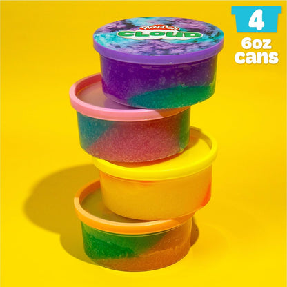 Play-Doh Scented Cloud – 4-teiliges Bundle-Pack mit 4×170 g wiederverschließbaren Dosen