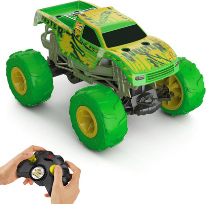 Hot Wheels Monster Trucks Gunkster RC Truck, leuchtet im Dunkeln