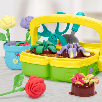 Play-Doh Blooming Flower Garden Spielset, von der Natur inspiriertes Kunst- und Bastelspielzeug für Kinder ab 3 Jahren