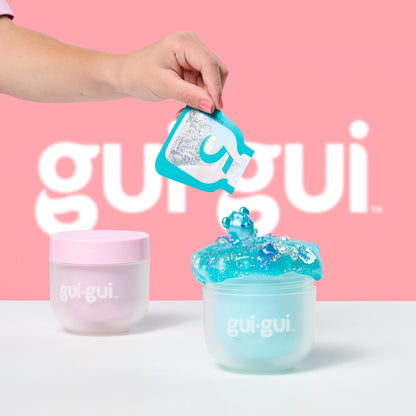 Gui Gui Scented Shimmer Deluxe Duo Pack, 2 schillernde Schleime, 5-stufige DIY-Anpassung, wiederverwendbarer Behälter, ASMR-Erlebnis