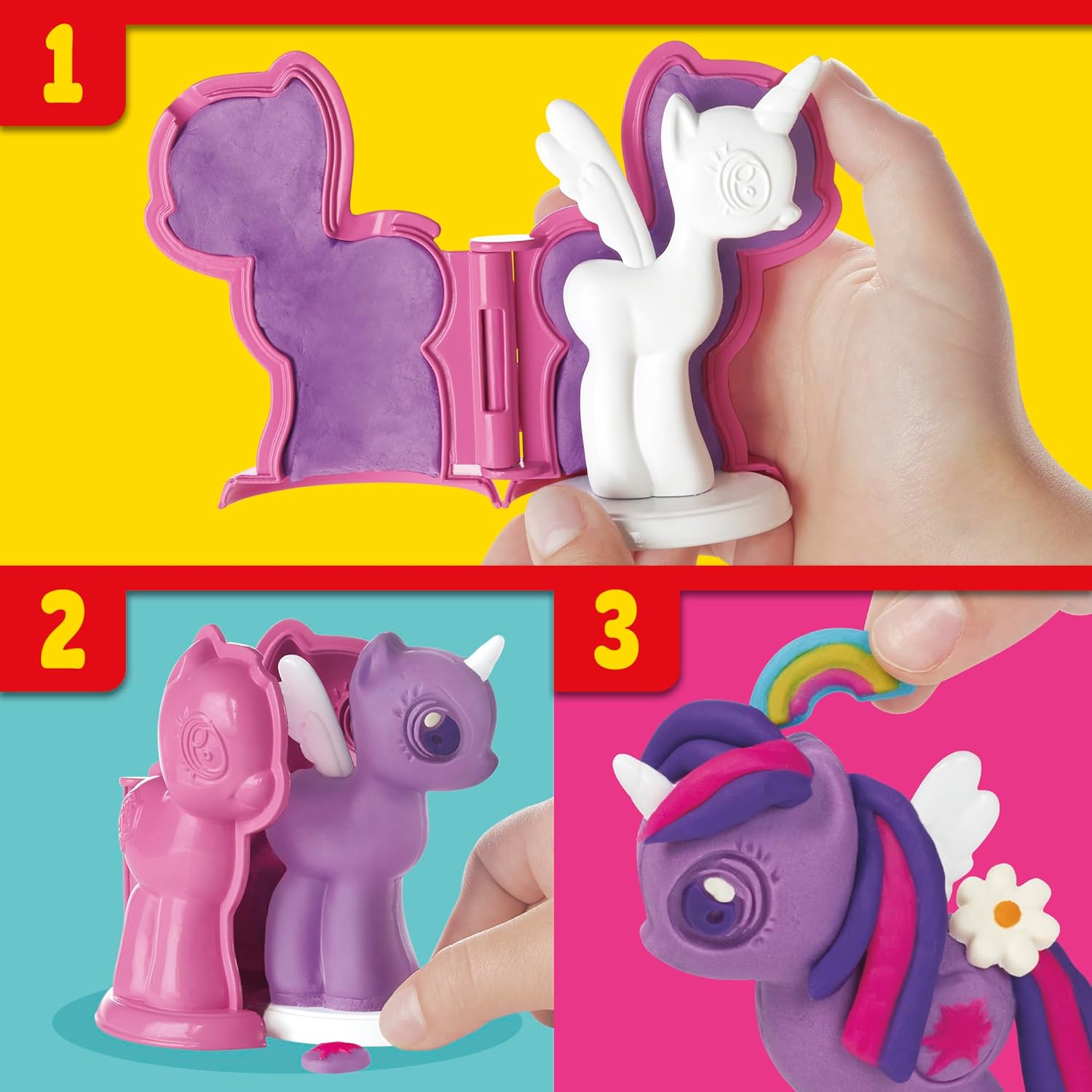 Play-Doh Make & Style Pony Set My Little Pony Giocattoli e figure Set da gioco per bambini, Arti e mestieri, dai 3 anni in su