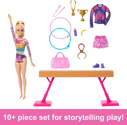 Barbie Gymnastique Poupée et Accessoires Playset