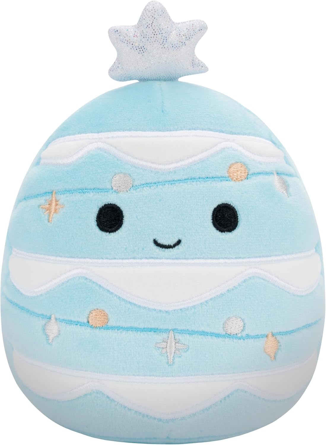 Squishmallows Weihnachten 4er-Pack – heiße Ethel-Schokolade, Floyd-Pommes Frites, Keiko Blue Christmas Tree, Ricardo-Pfefferminz-Fledermaus