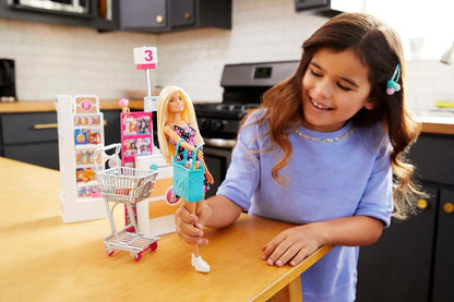 Barbie et son coffret de jeu Supermarché